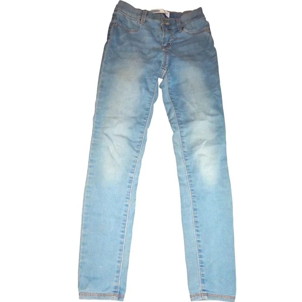 Old Navy Ballerina Jeggings girls size 12 light wash denim jegging pants